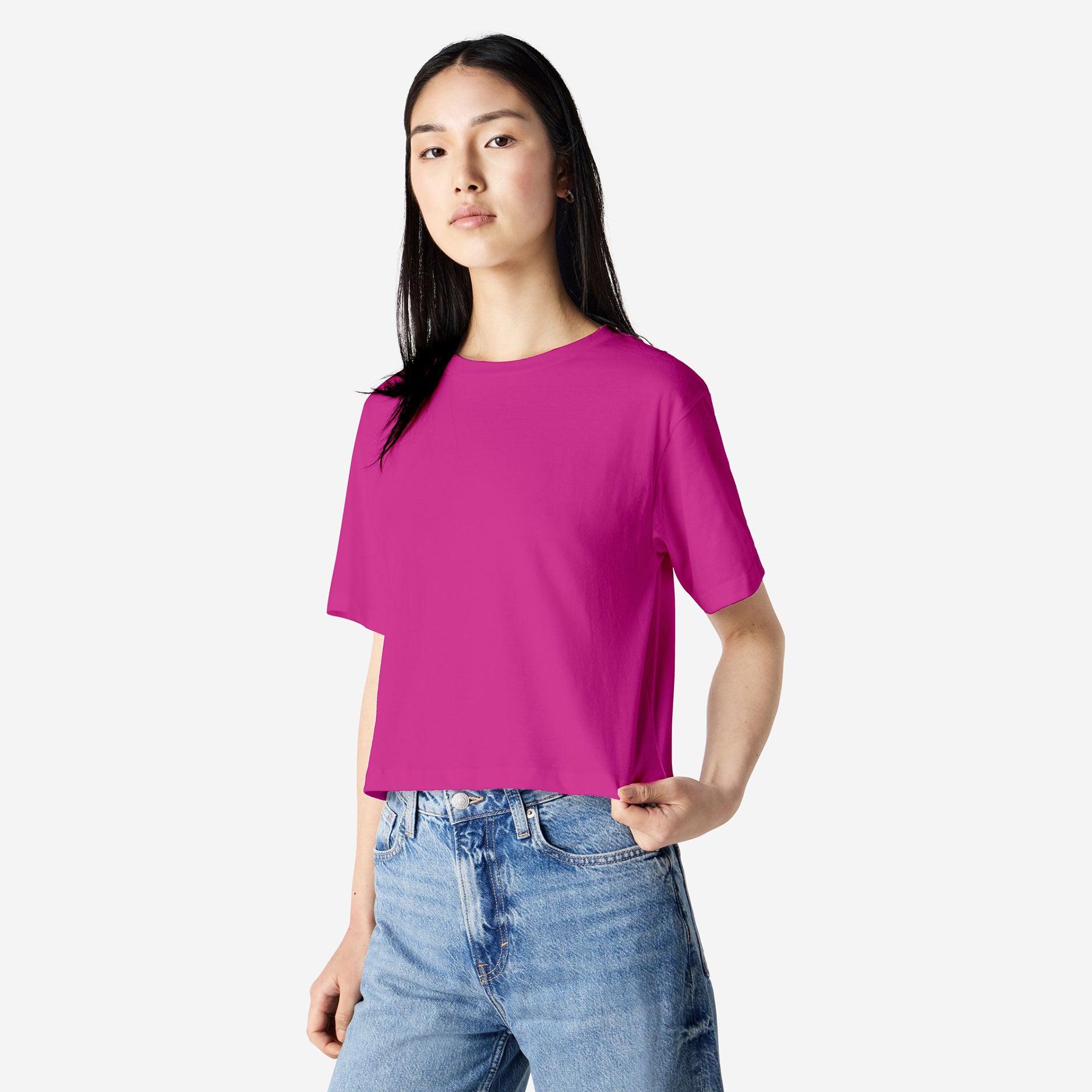 Women's Fine Jersey Boxy T-Shirt