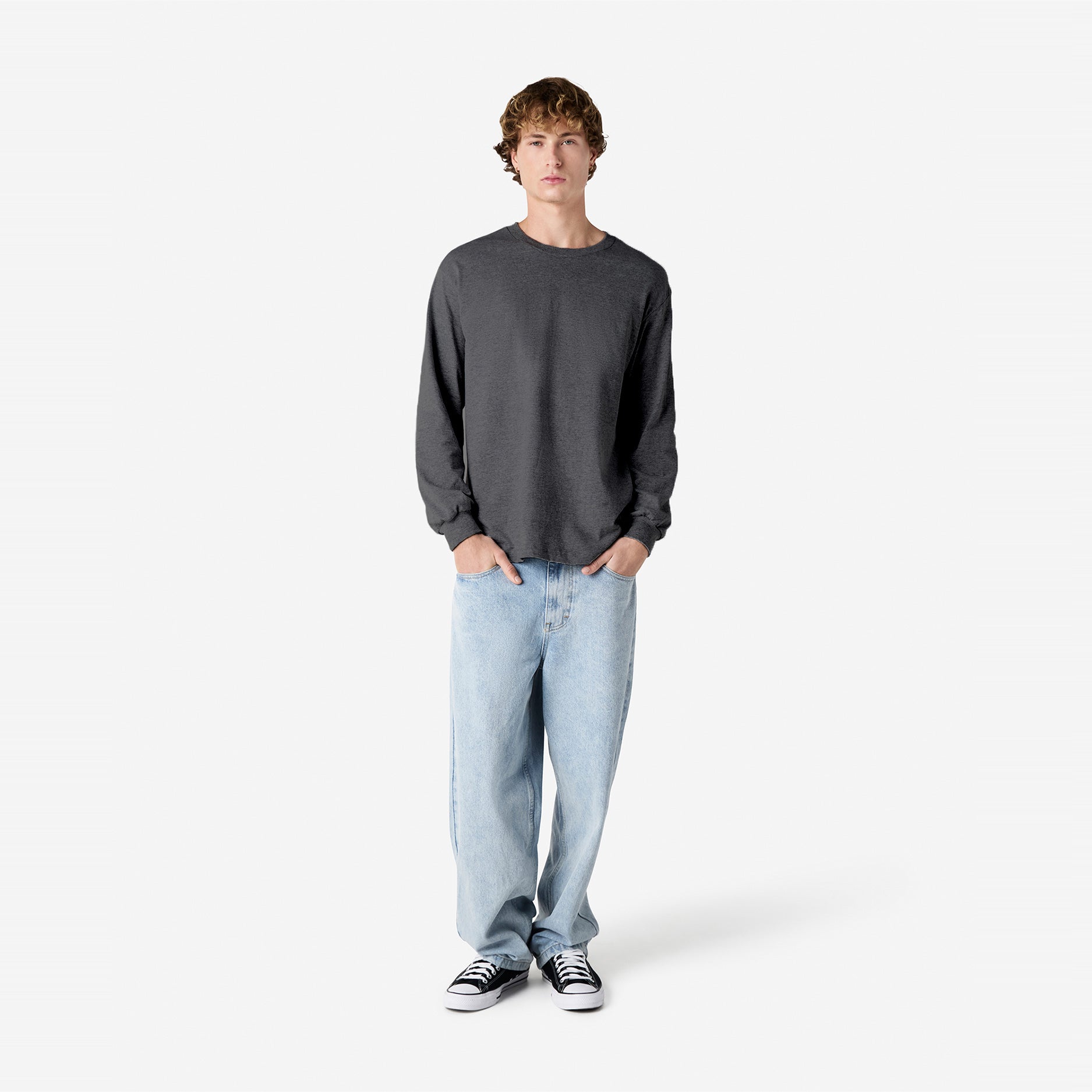 Heavyweight Cotton Unisex Long Sleeve T-Shirt