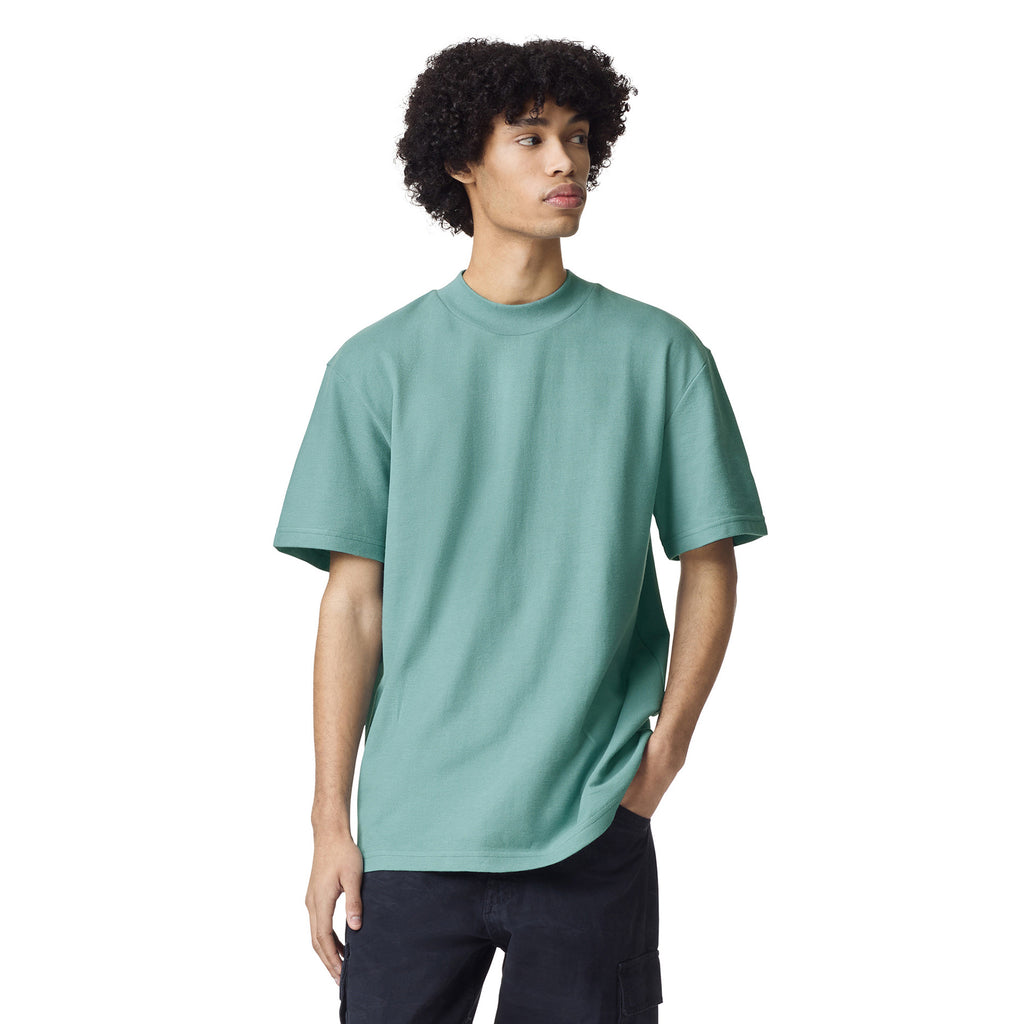 Unisex Pique Mockneck