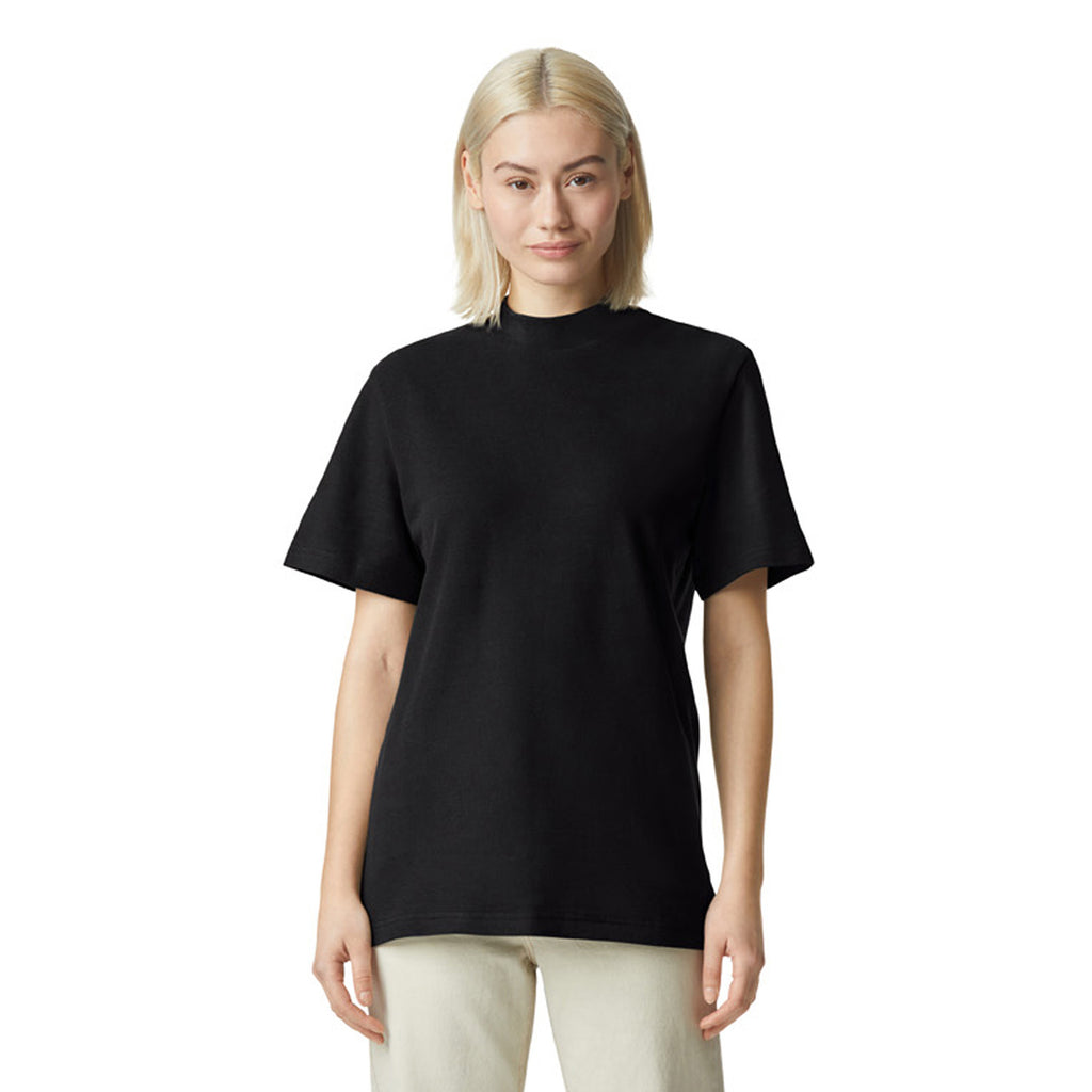 Unisex Pique Mockneck