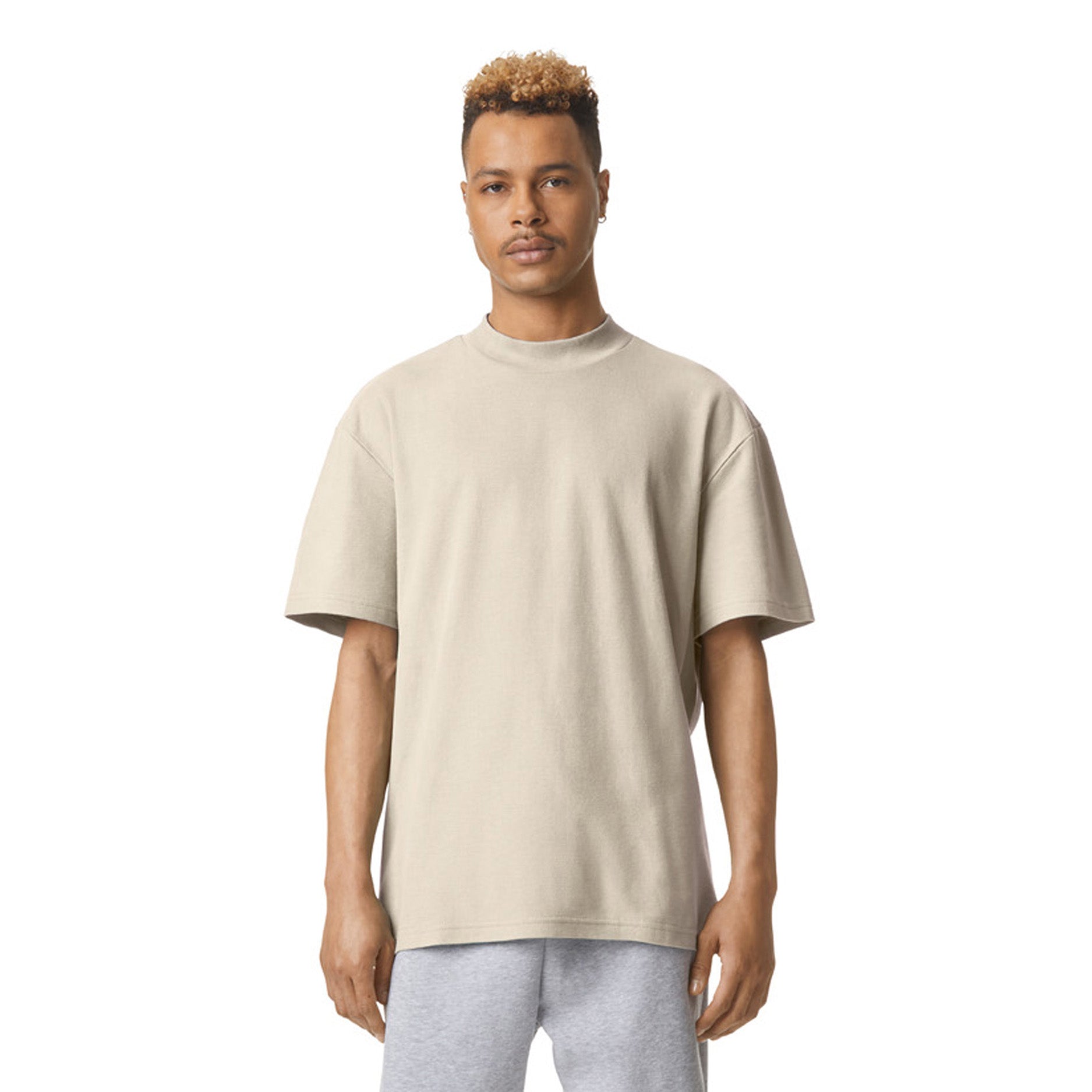 Unisex Pique Mockneck