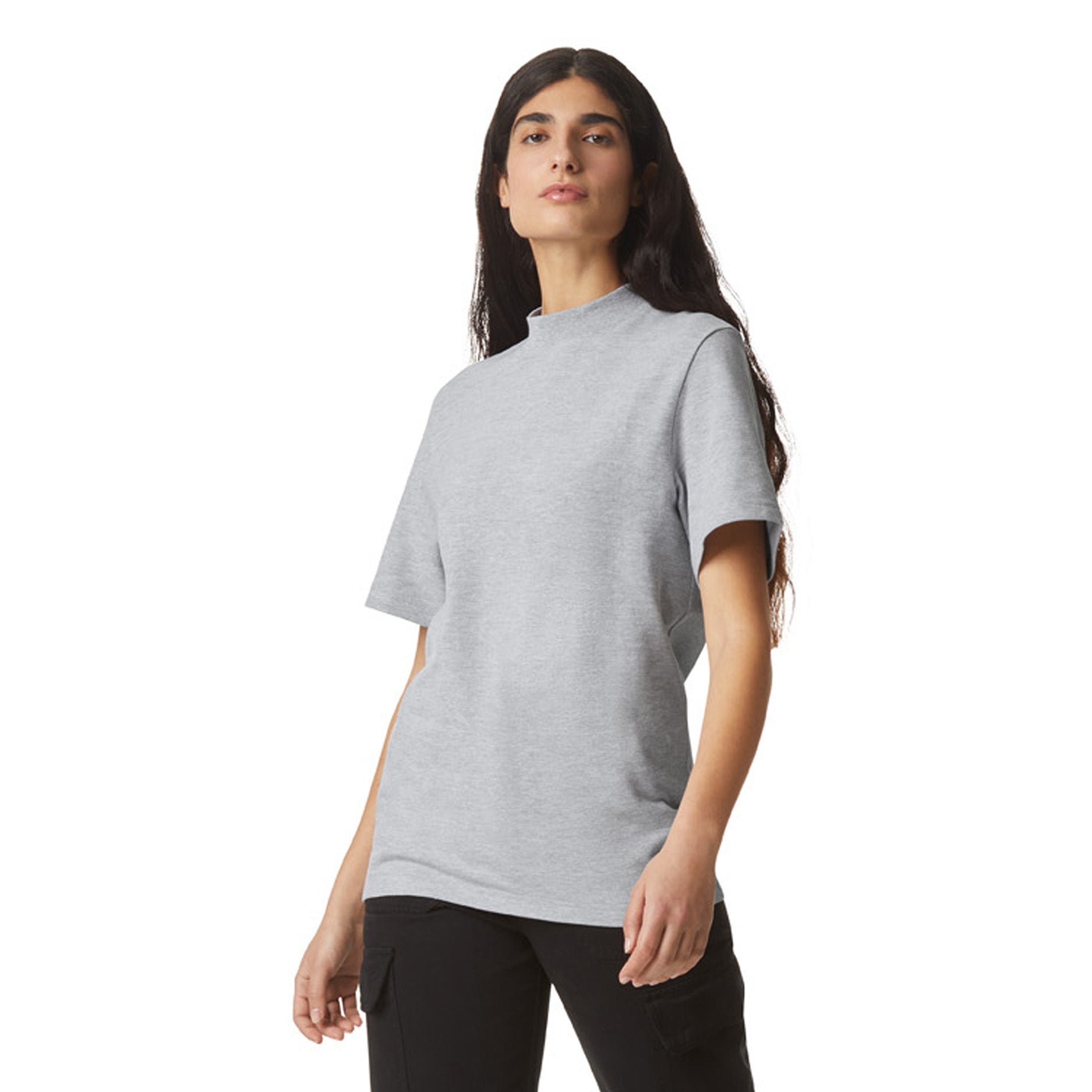 Unisex Pique Mockneck