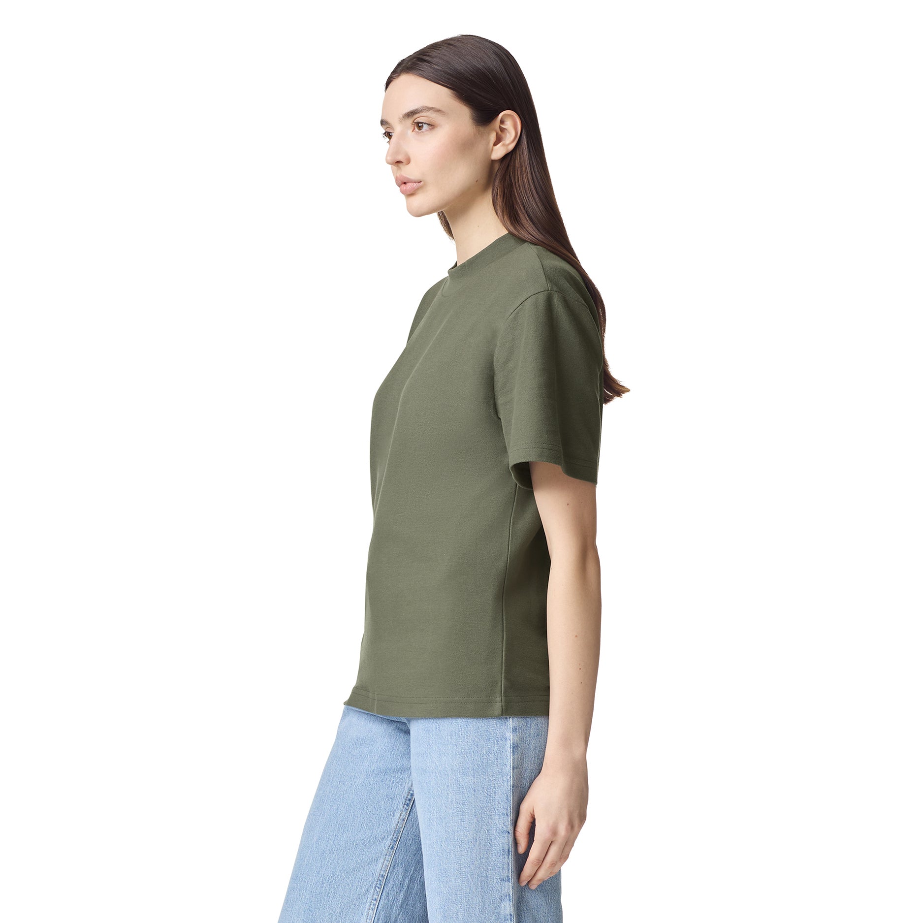 Unisex Pique Mockneck