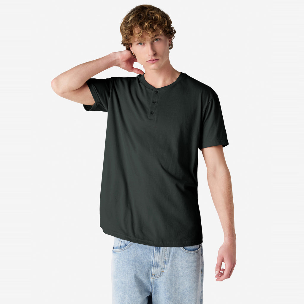 CVC Unisex Henley T-shirt