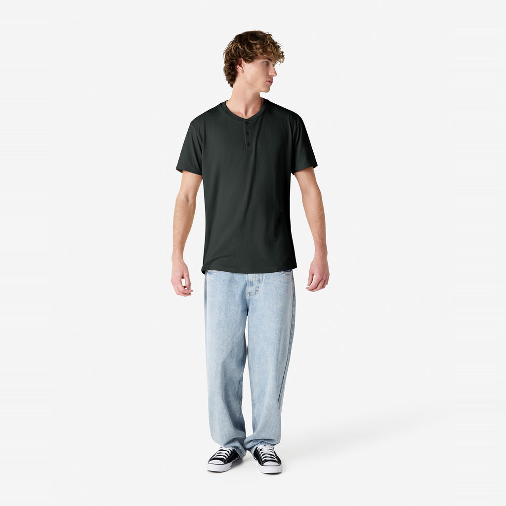 CVC Unisex Henley T-shirt