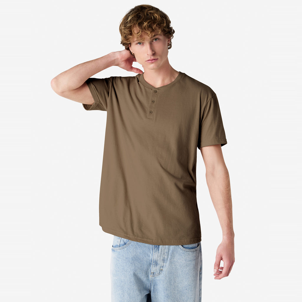 CVC Unisex Henley T-shirt