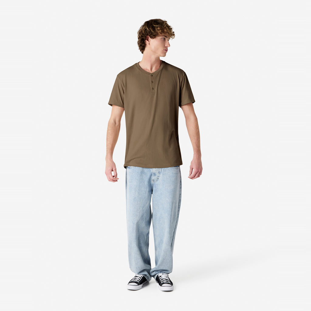 CVC Unisex Henley T-shirt