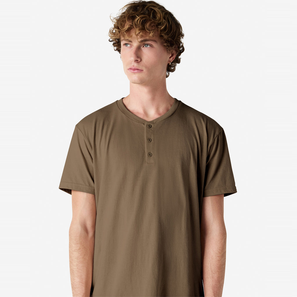 CVC Unisex Henley T-shirt