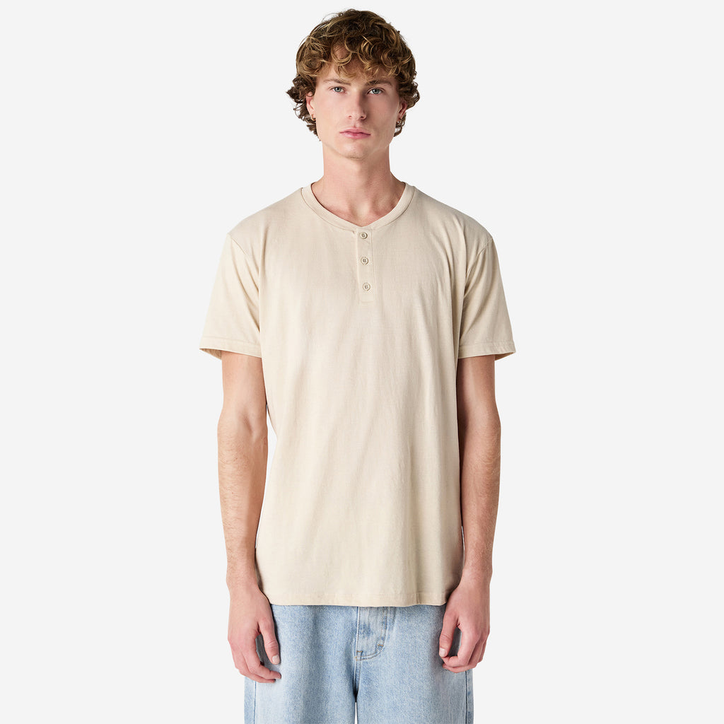 CVC Unisex Henley T-shirt