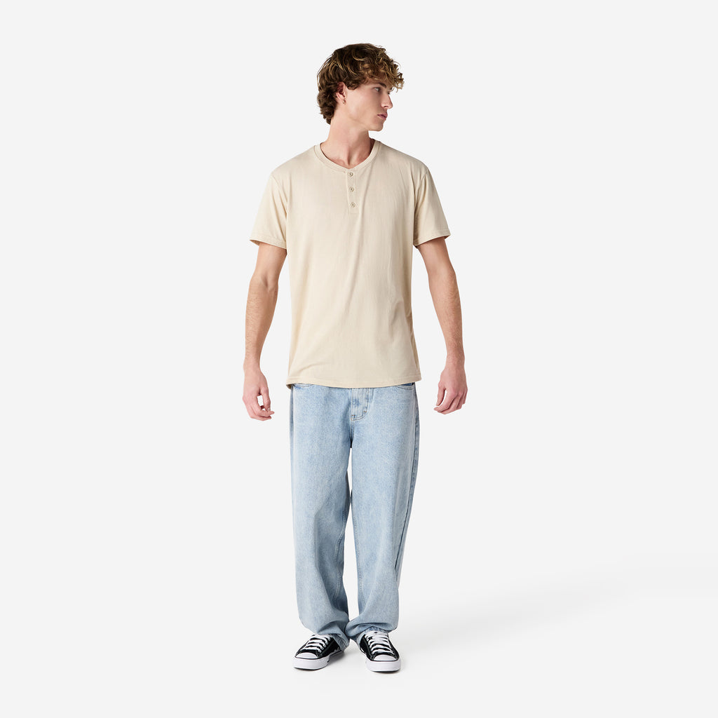 CVC Unisex Henley T-shirt