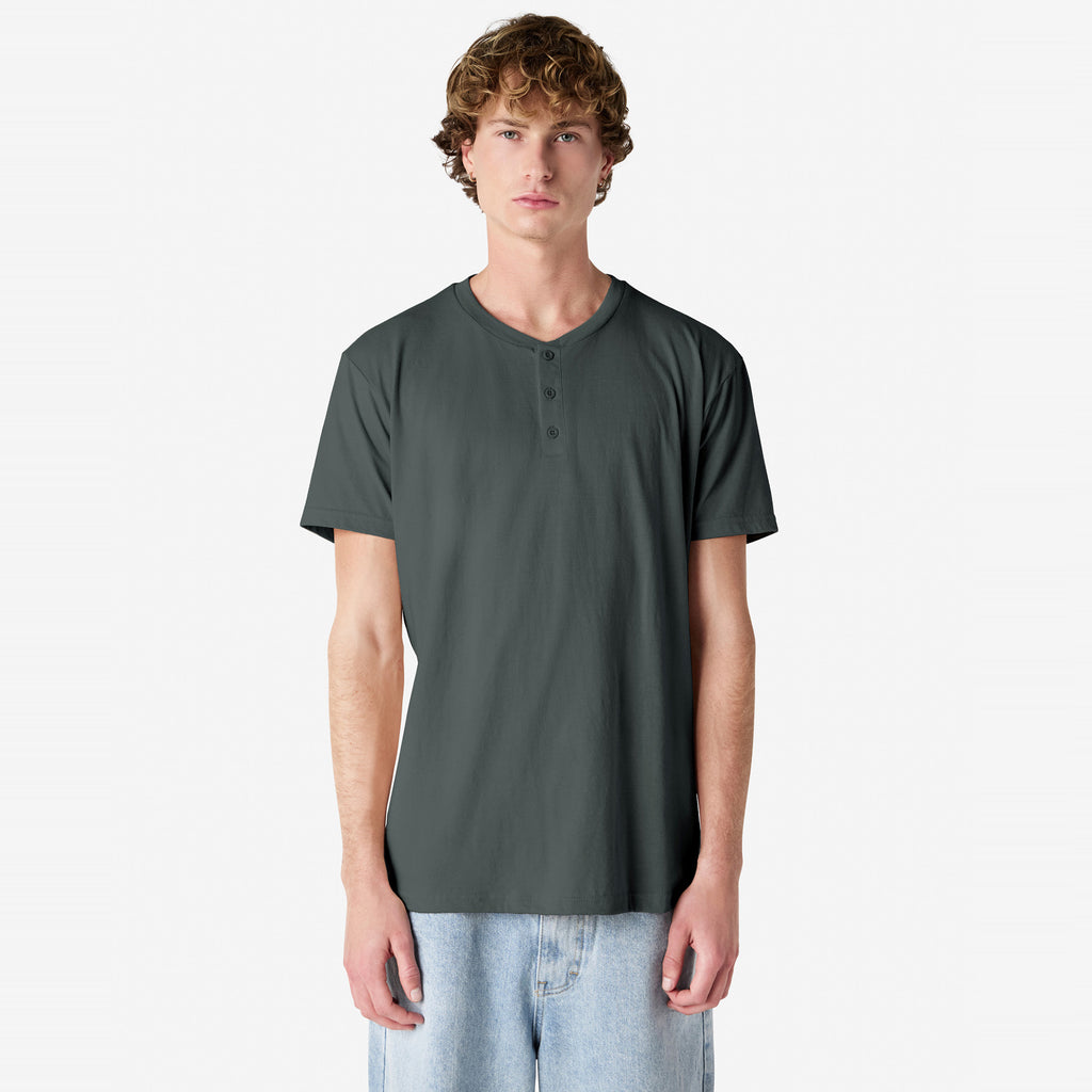CVC Unisex Henley T-shirt