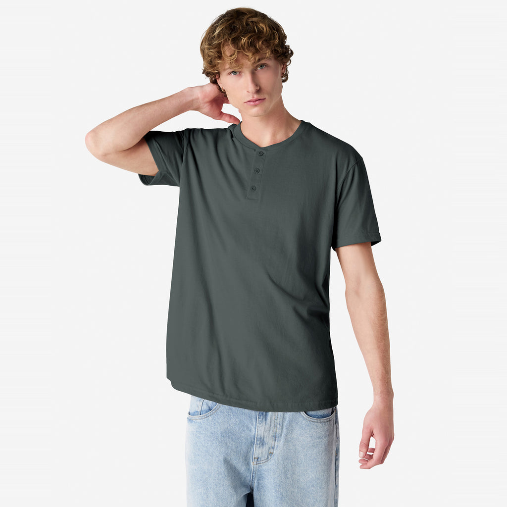 CVC Unisex Henley T-shirt