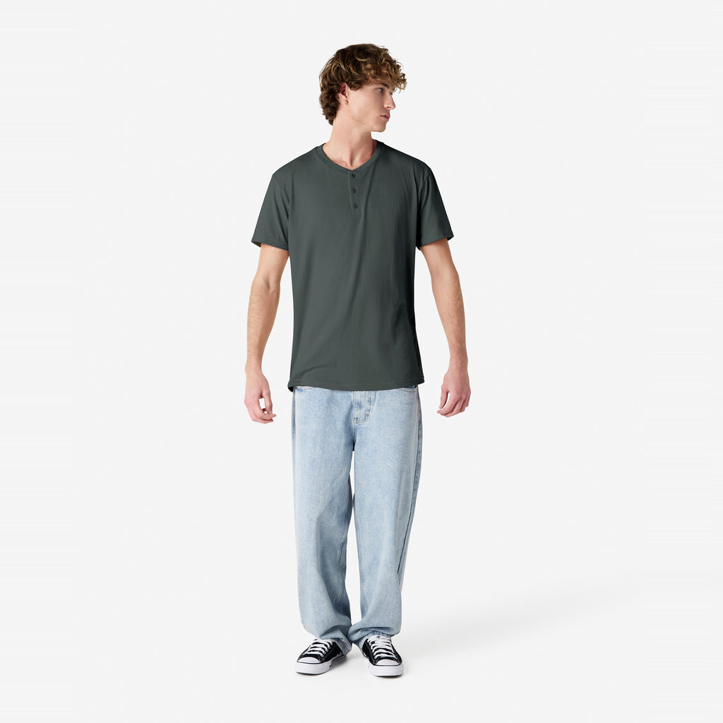 CVC Unisex Henley T-shirt
