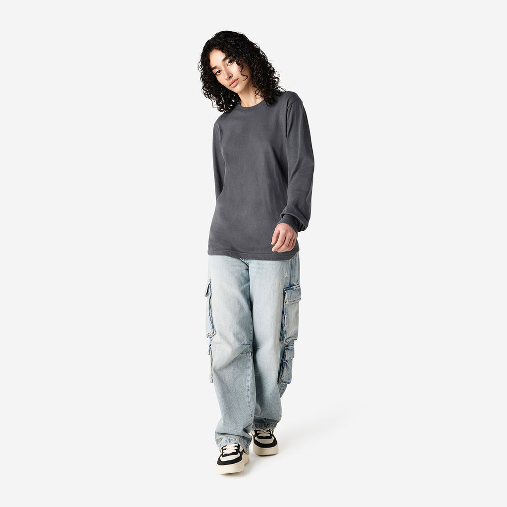Cotton Long Sleeve Fine Jersey T-shirt