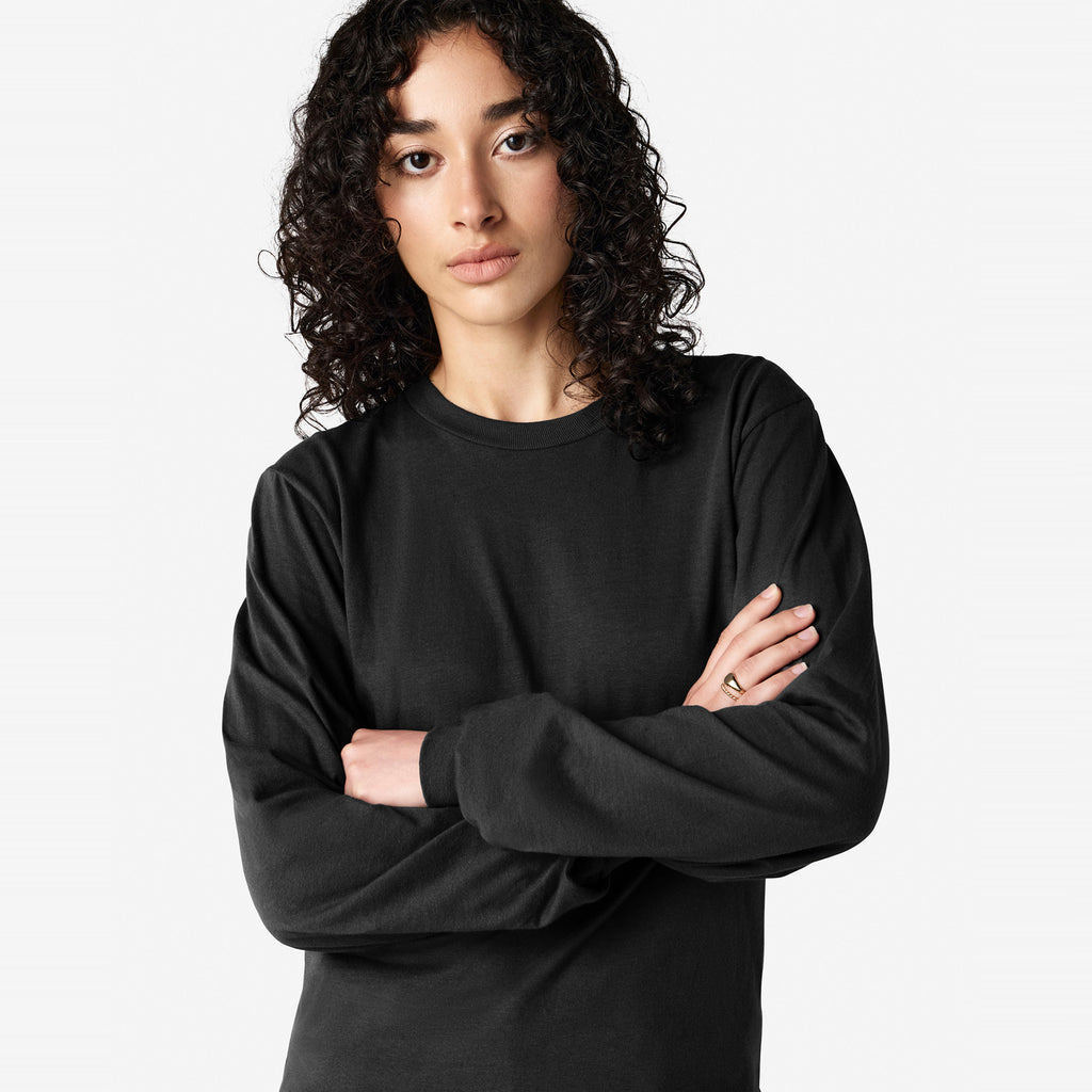Cotton Long Sleeve Fine Jersey T-shirt
