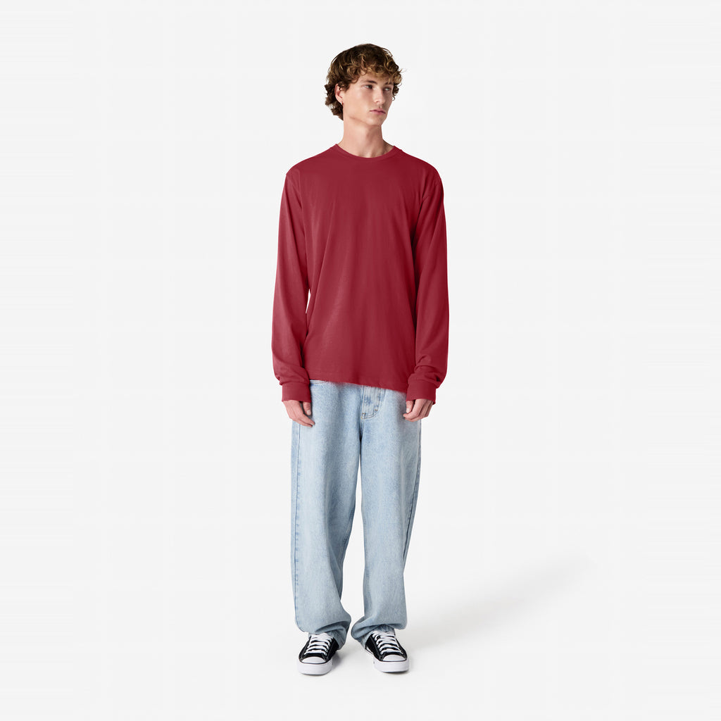 Cotton Long Sleeve Fine Jersey T-shirt