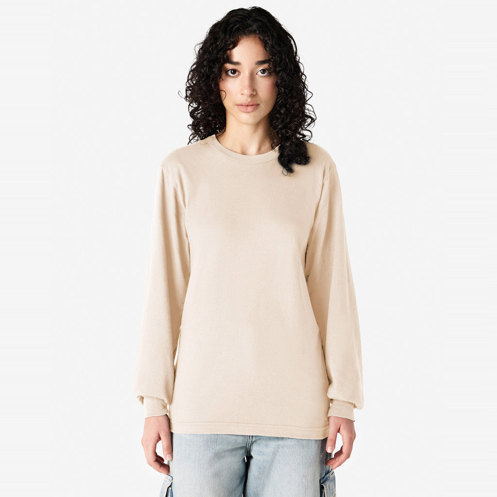 Cotton Long Sleeve Fine Jersey T-shirt