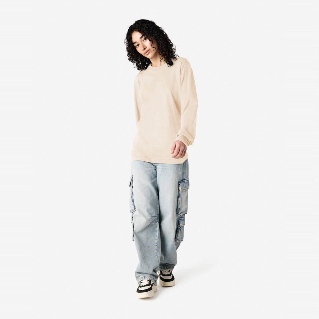 Cotton Long Sleeve Fine Jersey T-shirt