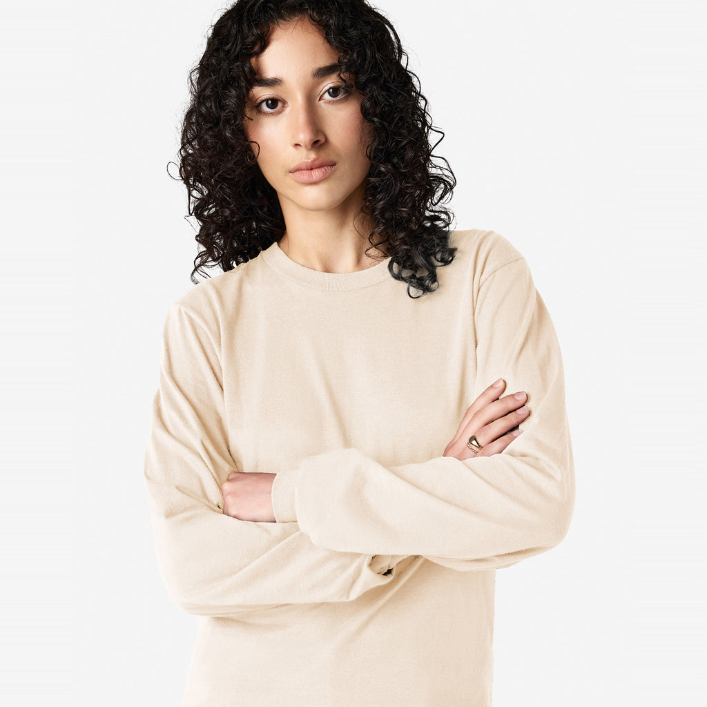 Cotton Long Sleeve Fine Jersey T-shirt