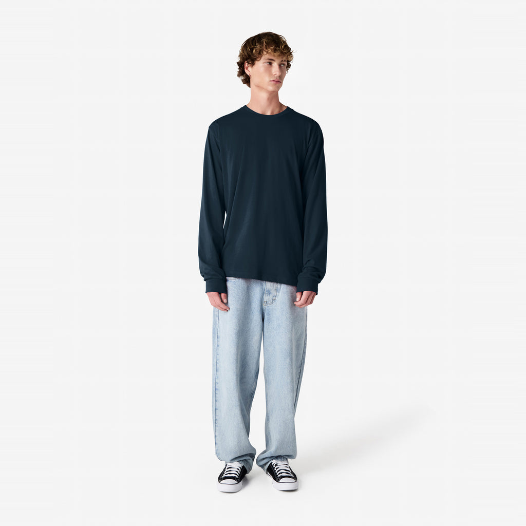 Cotton Long Sleeve Fine Jersey T-shirt