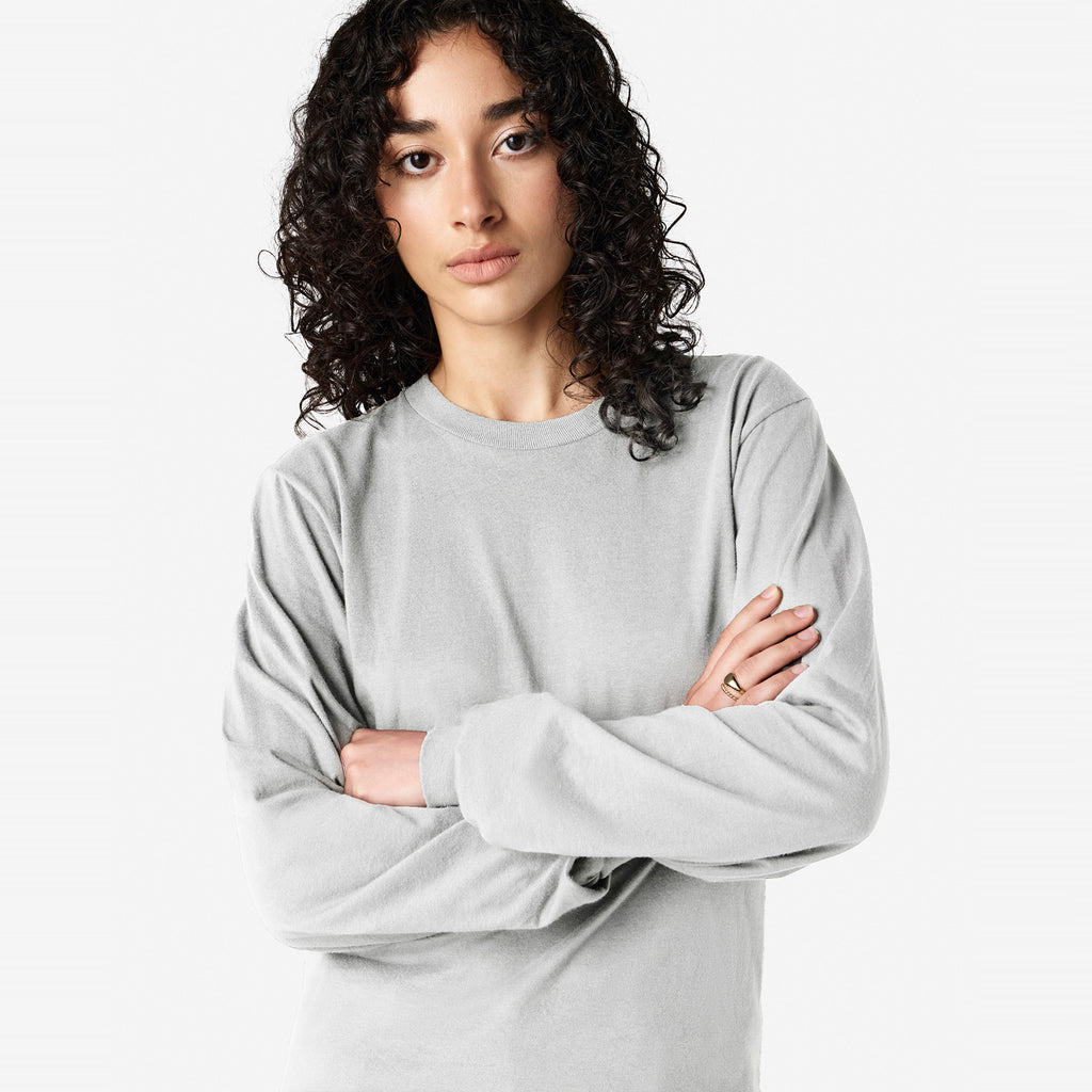 Cotton Long Sleeve Fine Jersey T-shirt