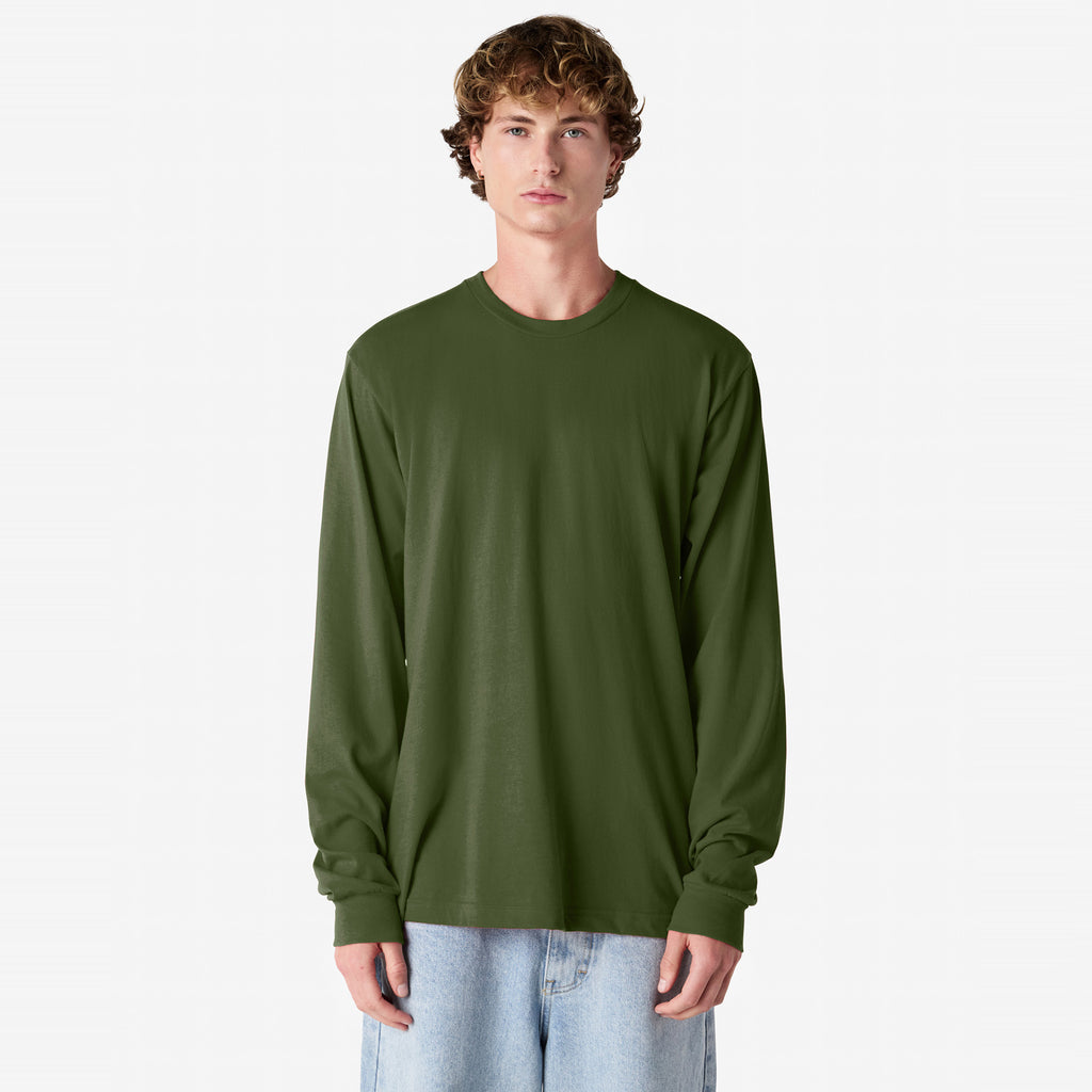 Cotton Long Sleeve Fine Jersey T-shirt