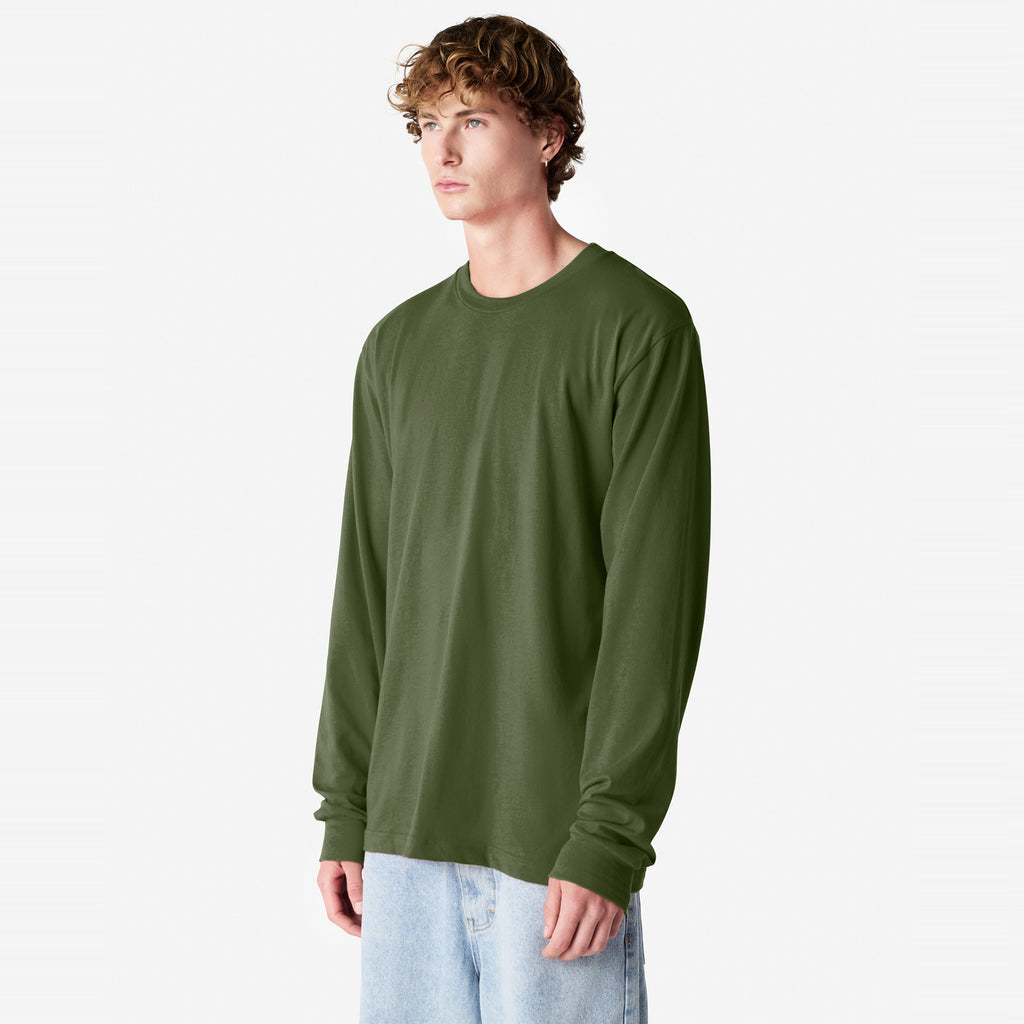Cotton Long Sleeve Fine Jersey T-shirt