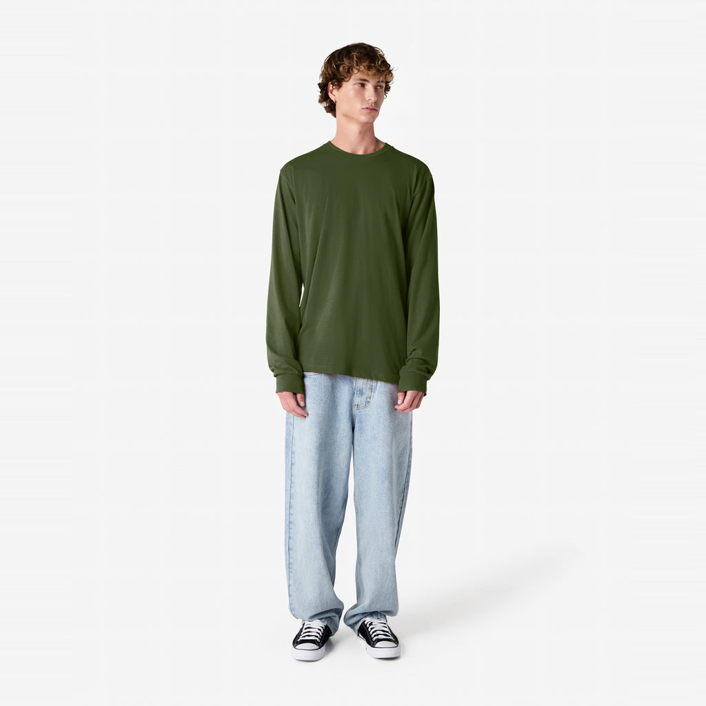 Cotton Long Sleeve Fine Jersey T-shirt