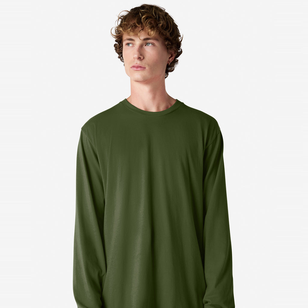Cotton Long Sleeve Fine Jersey T-shirt