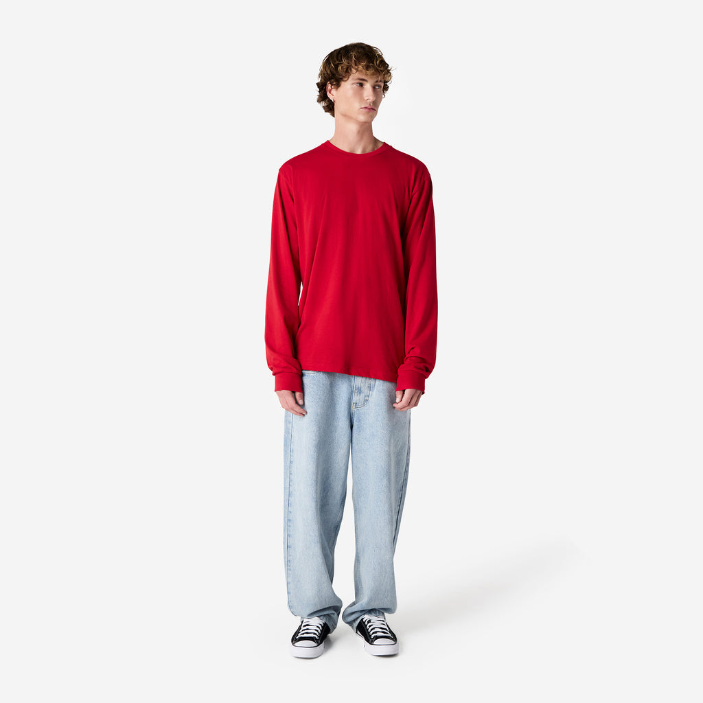 Cotton Long Sleeve Fine Jersey T-shirt